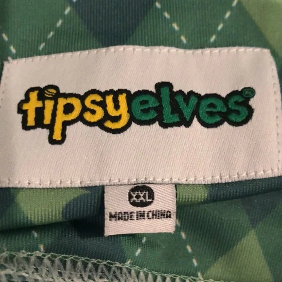 Tipsy Eleves clover St. Patrick's Leggings XL - Picture 3 of 4
